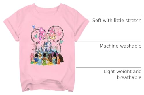 Image of Princess Magical Short Sleeve Tee Toddler Girls Holiday Vacation Kids Top