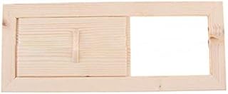 WANGW Sauna Lüftungsklappe, Lüftungsschieber Sauna Abluftschieber Aus Holz, Saunabelüftung Lüftungsgitter Saunazubehör Für Saunen