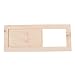 Produktbild Kining Sauna Lüftungsklappe, Lüftungsschieber Sauna Abluftschieber Aus Holz, Saunabelüftung Lüftungsgitter Saunazubehör Für Saunen, 33 X 13 cm