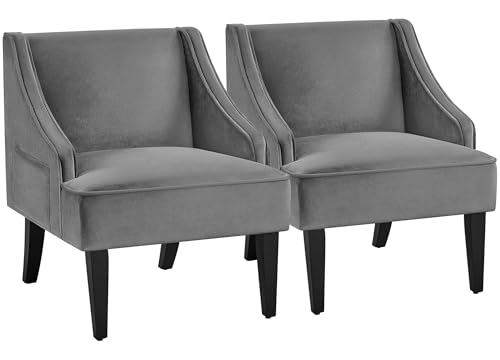 Yaheetech Living Room Chair, Accent Chair with Storage Side Pocket,