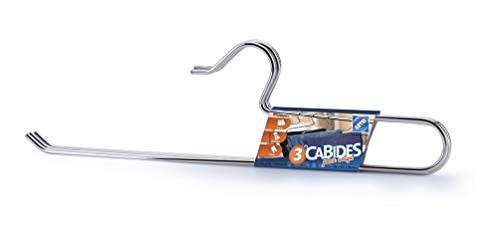 Conjunto 3 Cabides Calça Cromado - Arthi - 1002