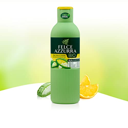 Duschgel für Damen mit Aloe Vera und Zitrone von Felce Azzurra BIO