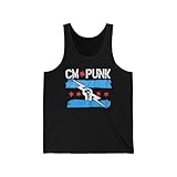 CM Punk Tank Pro Wrestling Tank Top for Adults Man Woman Black