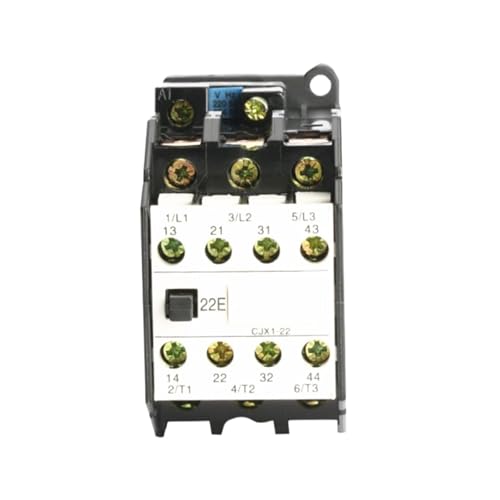 Contacteur AC 22A CJX1-22 triphasé pour commande de moteur triphasé en armoire 220V