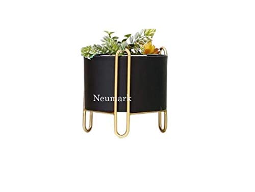 Neumark Iron Indoor Outdoor Bedroom Balcony Garden Plant Stand with Potted Planter (Black) with 10 inch Tall (B07WQXN9KF) Amazon Price History, Amazon Price Tracker