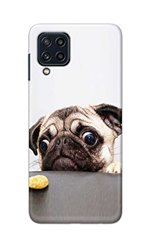 Image of PRINTFIDAA� Printed Hard Back Cover Case for Samsung Galaxy M32 4G | Samsung Galaxy M32 Prime Edition Back Cover (Pug Dog) -2808