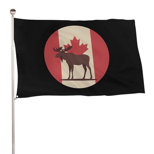 Bandera de alce personalizable para decorar fiestas y terrazas 2