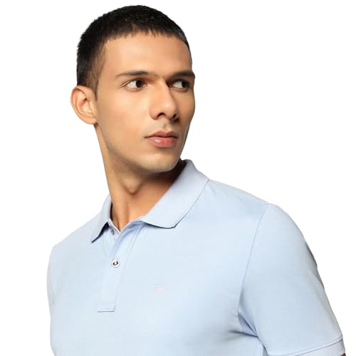 Image of blackberrys Men's Slim Fit Solid Polo T-Shirts