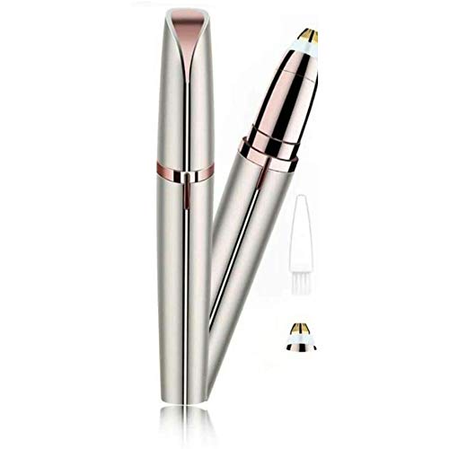 FLAWLBSS Depiladora de cejas y mujer, depiladora facial eléctrica de precisión, sin dolor, blanco...