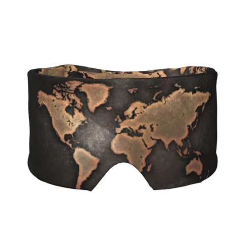 Rust World Map Print Sleep MaskA\tgȔɗDACJo[AspK̂QpՌX[sO}XN