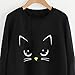 VJGOAL Mujeres Moda Casual Otoño e Invierno Lindo Gato impresión Suéter de...