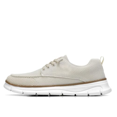 Image of Mens Casual Slip-on Loafers Shoes Non Slip Boat Shoes Sneakers Mesh Business Oxfords Work Driving Lightweight Comfortable Soft Sole Walking