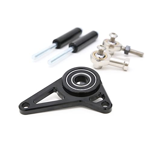 Soporte de eje de cambio de aluminio CNC premium para motos MSX 125 de color negro