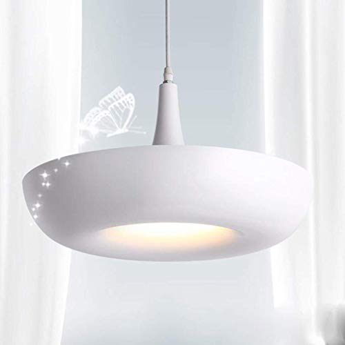 Pendentif lustres LED au design géométrique blanc pour salon élégant