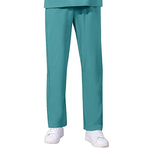 Women's Workplace Suit Pants Solid Color Baggy Lounge Straight Leg Pants Lightweight Elastic Waist For Vacation Woman Ladies Mom Girlfiend Wife Daughter Birthday Back To School Graduation #TOP23