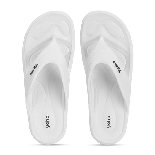 Image of YOHO Drizzle Soft Slippers for Women, Mild Acupressure, Lightweight, Anti Skid & Slip, Diabetic Footwear for Woman, Home Wear Bathroom Chappal for ladies | Waterproof Monsoon & Rainy Footwear