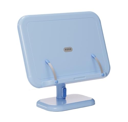 MKHJBFGIブックスタンド 卓上 子供用読書スタンド 多機能 調節可能 昇降式 小学生 デスクトップ収納 絵本 (ブルー)