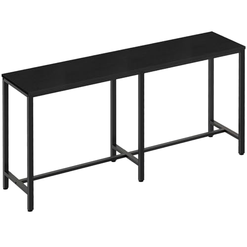 YATINEY 70.8" Bar Height Rectangular Table with Footrest