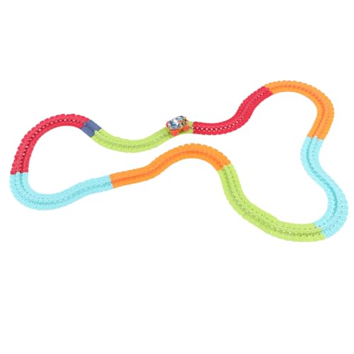 Ensemble de piste de voiture de course lumineuse de 188PCS, le cadeau éducatif idéal