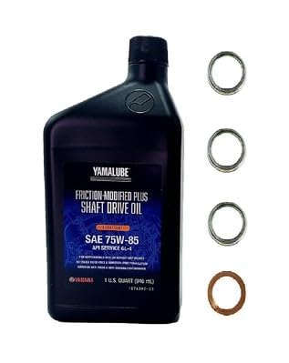Image of Yamaha Big Bear 400 (2002-2006) Differential /Gear Oil Change Kit - 1 Quart ACC-SHAFT-PL-32 - Washers - Front & Rear Differential Gaskets