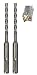 Produktbild jw-germany 2 Stück HM - SDS PLUS High-Quality Hammerbohrer Betonbohrer Z= 4 mit Zentrierspitze (SDS-PLUS 6 x 160mm)