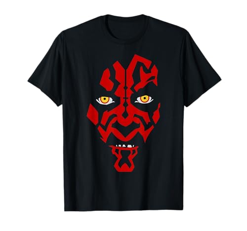 Star Wars Darth Maul Hooded Face Creeping Graphic T-Shirt T-Shirt