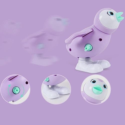 SUPER TOY 3 PEC Jumping Bird Animals Key Operated Wind Up Toys for Toddler Kids Colorful Funny Moving Toys for Babies 6-12 Months (Assorted)
