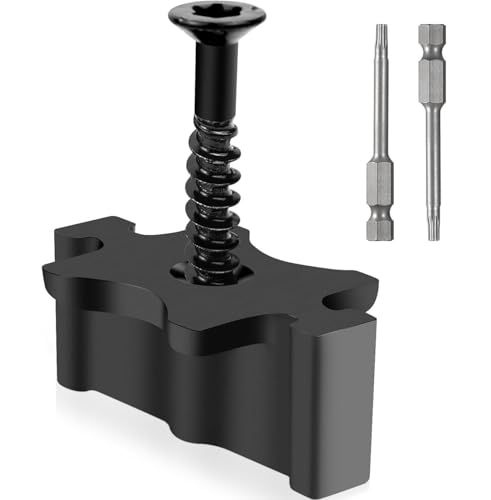 500er Pack versteckte Deckbefestigungen für Composite-Terrassendielen, Clips mit Metall-Deckschrauben, universelle Hideaway-Befestigungselemente Kunststoffclips