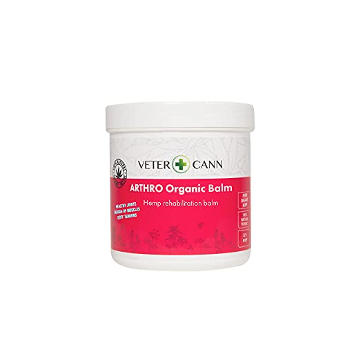 Vetercann ARTHRO Bálsamo orgánico Concentrado de cáñamo · Cuidado Articular y Muscular para Perros, Gatos y Caballos (250 ml)