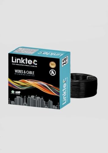 Image of PVC Insulated Copper Wire, Single Core, Black, 90 Metres, for Domestic and Industrial Use (BLACK, 2.50 SQ MM)