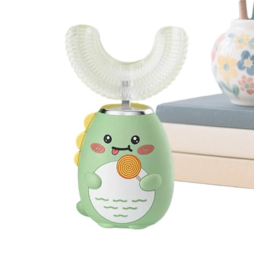 Cepillo de dientes eléctrico en U para niños con 3 modos y temporizador recargable para viaje