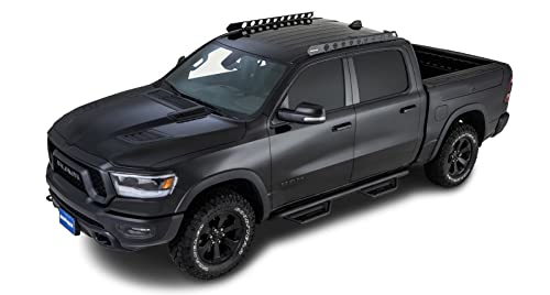 Rhino Rack Backbone for Mounting a Pioneer Platform Compatible with 18-21 RAM 1500 Crew cab, 2019-21 Silverado & Sierra Crew Cab, Black #1