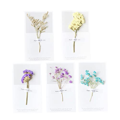 NOLITOY 10 Pçs Cartões De Casamento Cartões De Agradecimento De Casamento Cartões De Flores Secas Ca