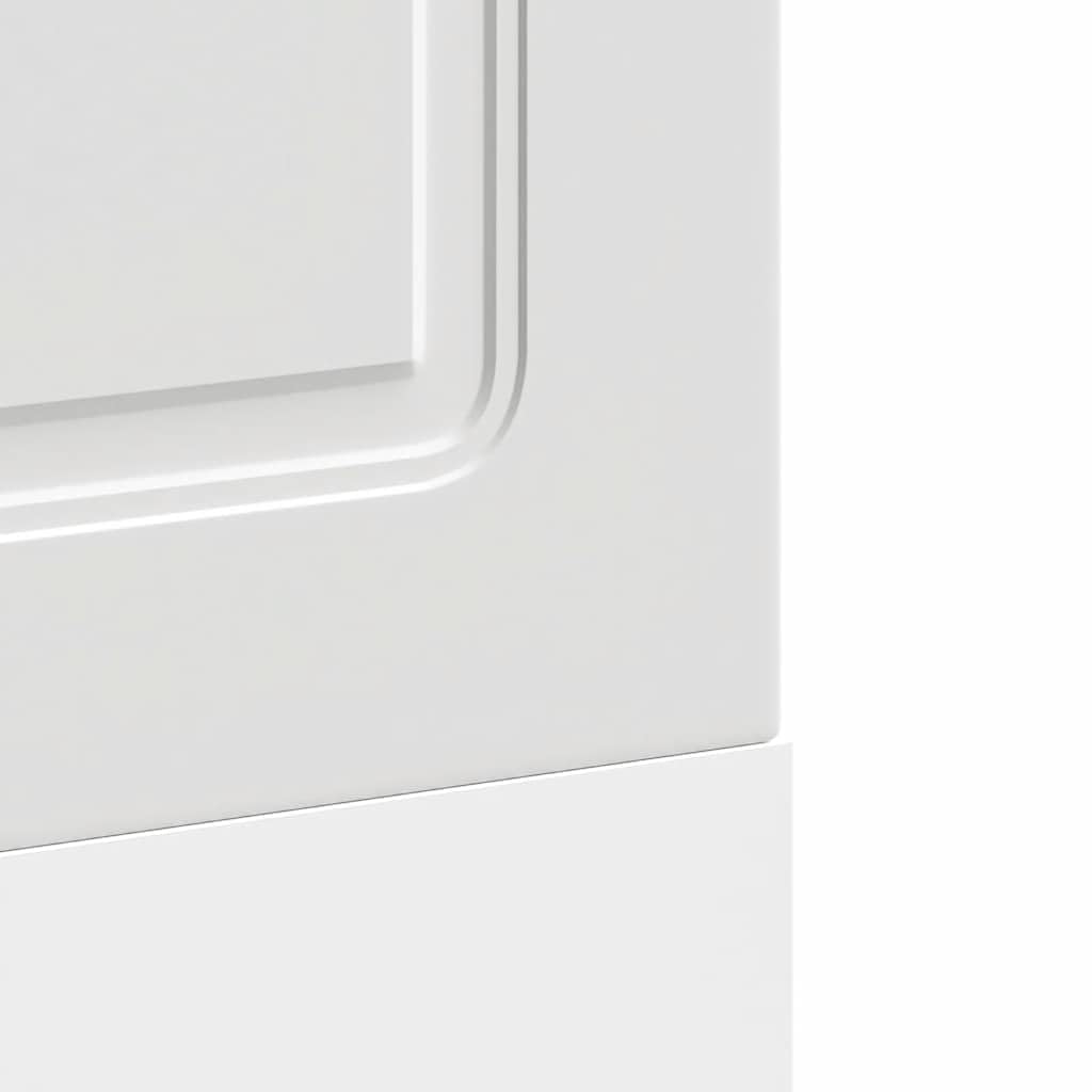 vidaXL Panneau de Lave-Vaisselle Kalmar Blanc 60x1,5x57 cm, Panneau Avant de Lave-Vaisselle, Panneau, Panneau de Porte Avant de Lave-Vaisselle