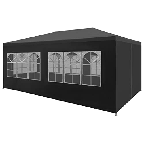 vidaXL Carpa Celebraciones 3x6 m Gris