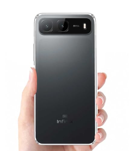 Image of Soft Silicone TPU Flexible Back Cover Compatible with Infinix HOT 60i 5G