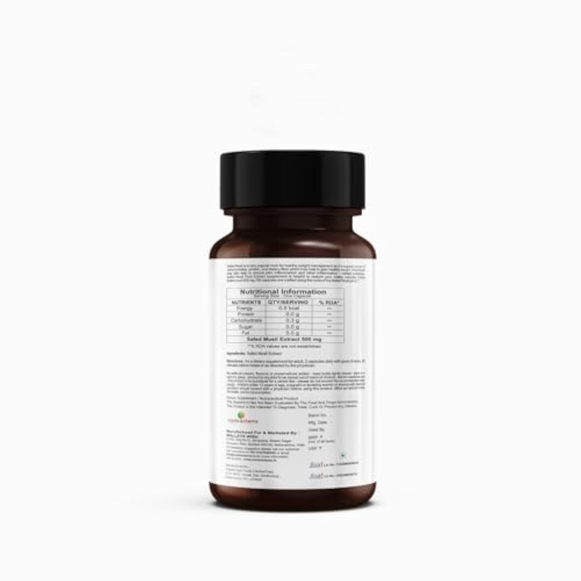 Safed Musli Supplement Veg Capsules 500mg