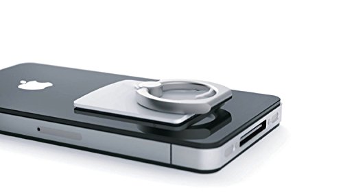iRing Universal Masstige Ring Grip/Stand Holder for Any Smart Device - Silver