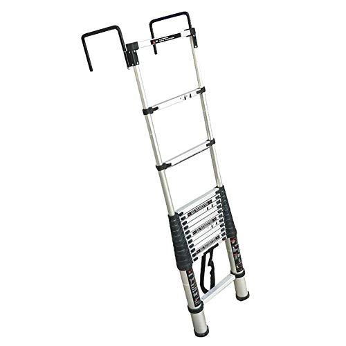 WGOOGA Escalera telescópica Alta de 2M / 4M con Gancho Fijo de 30 cm, extensión de Cerca de Pared Loft multipropósito Extienda la Escalera portátil Carga 150 kg (Size : 2.9m/9.5ft) Cover