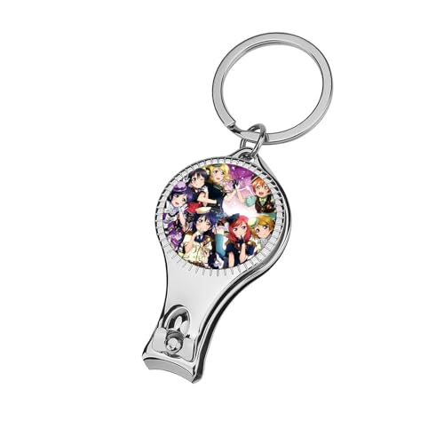 ラブライブ スクスタ 爪切り 爪やすり 男女兼用 高級 ステンレス製 手足用 ブラック 巻き爪 高齢者 厚い爪 ギフト 足用 おしゃれな 小さくて便利 コンパクト