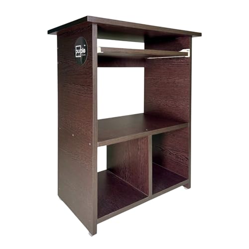 Image of Purple Furniture ?? Engineered Wood Elite Home Office Computer Table,Study Desk,Writing Desk and Lap Desk for Students,Kids and Adults(Matte Finish,Wenge Colour,Do-It-Yourself,Small),61 Cm,74 Cm