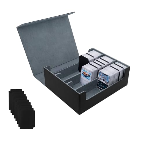 Mcbazel 1800+ Trading Card Storage Box with Leather Magnetic...
