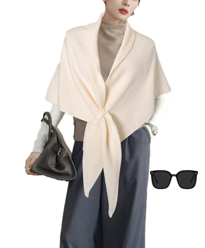 Women's Solid Color Shawl, Wool Shawl Wraps for Women, Soft & Cozy, Light & Breathable Sweater Wrap Scarf 2025