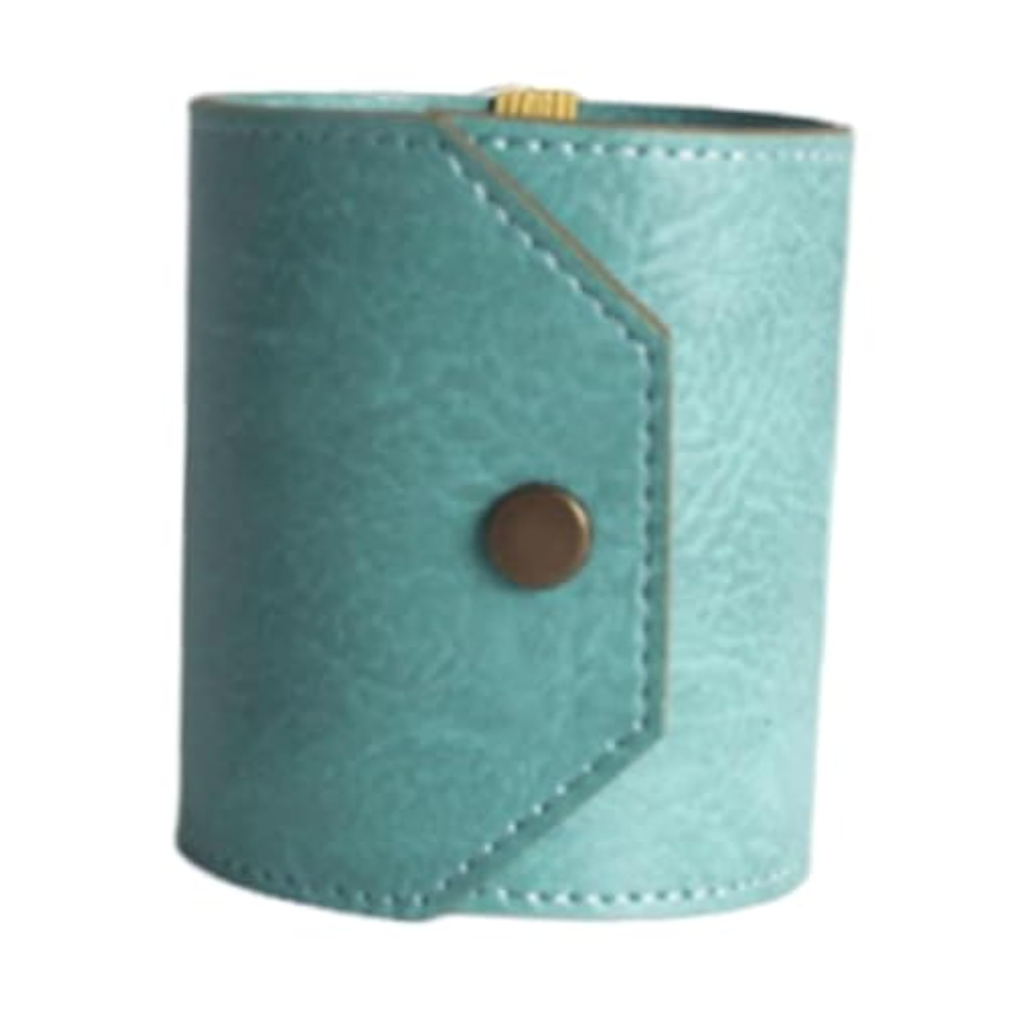 PU Leather Cash Wrap Wallet with Clasp Closure, Compact Organizer