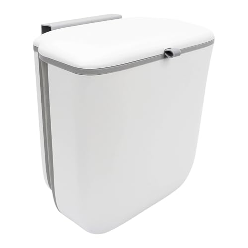 Caneca plegable con tapa para puerta de gabinete 10L