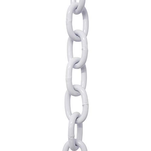 Image of RCH Hardware CH-S60-02-WHT-10 Steel Chandelier Chain, White (10 Feet)