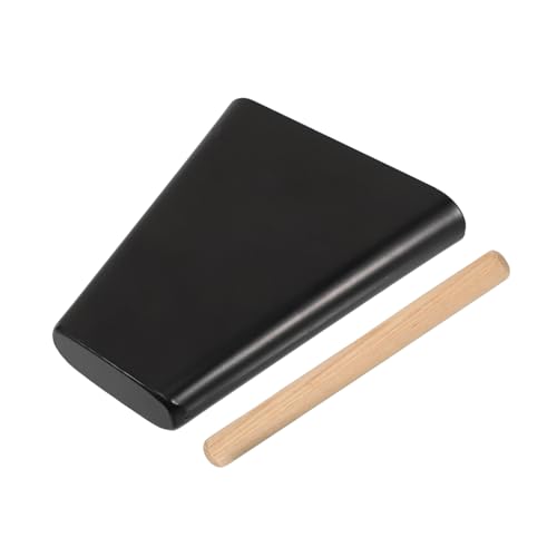 UPKOCH Cencerro Para Batería De Metal 7 Pulgadas Con Baqueta De Madera Para Niños Instrumento De Percusión Compacto Para Eventos Deportivos y Actuaciones Directo