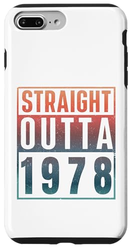 Straight Outta 1978 Birth Of Birthday Classic 1978 Vintage �X�}�z�P�[�X iPhone 7 Plus/8 Plus �p