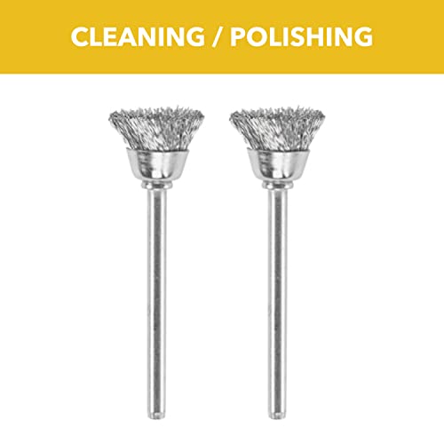 Image of Dremel 442-02 Carbon Steel Brushes (2 Pack), 1 /2 inch Diameter