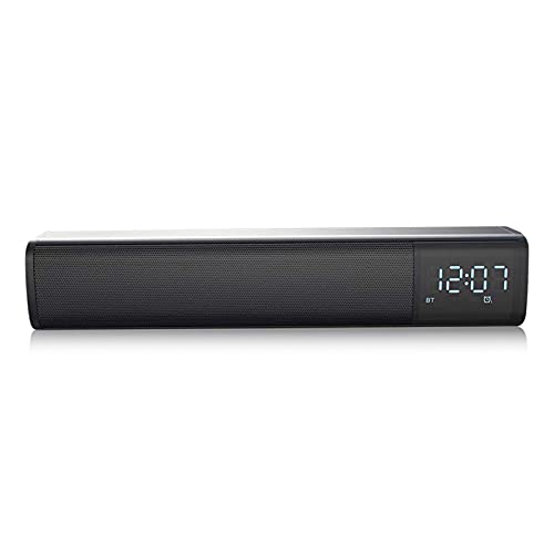 BT Soundbar o Player Alto-falante sem fio Subwoofer 3D Alto-falantes FM Rádio Relógio TF USB para TV
